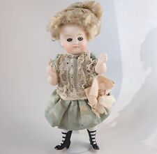 Antique 6 Inch All Original Kestner All Bisque Doll With Original Clothing