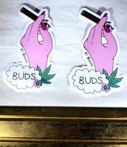 2 EL BLUNTO BUDS STICKERS CANNABIS MARIJUANA PRODUCTS COMPANY COLORFUL STICKERS - Picture 1 of 15