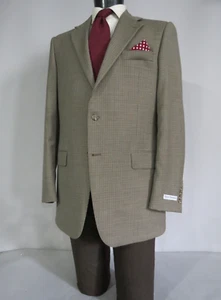 NWT $1495 Hickey Freeman "Lindsey" 100% worsted wool check sport coat 42 L - Picture 1 of 13