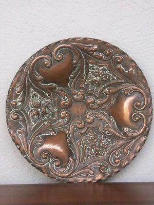 assiette en laiton époque XIXème - Photo 1/4