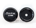 4x64mm Enkei Racing Wheel Center Hub Caps Rim Caps Badges Emblems Black 