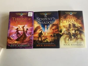 The Kane Chronicles Complete Set of 3 Hardcover Books Rick Riordan 1st Edition - Picture 1 of 4