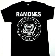 Ramones T-shirt Distressed Punk Rock Tee Men's Black 100% Cotton New