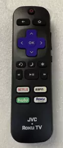 Telecomando di ricambio OEM JVC compatibile con tutti i TV LED JVC HDR Roku Smart - Foto 1 di 6