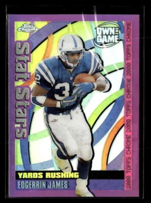 2000 Topps Chrome Edgerrin James Own the Game Refractor #OTG6 Colts FX3841 - Image 1 of 2