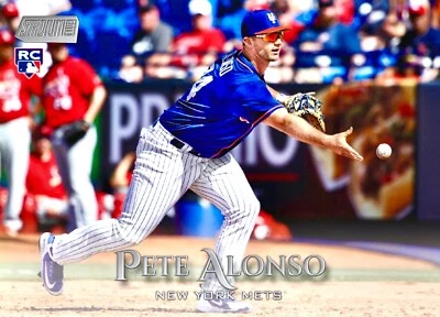 Pete Alonso ROOKIE RC TOPPS INVESTMENT CARD STADIUM CLUB MVP ROY MINT - Image 1 of 2