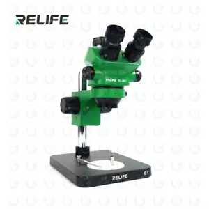 RELIFE RL-M5T-B1 MICROSCOPIO TRINOCULARE/CON INTERFACCIA 0,5 CTV/VERDE - Photo 1/5