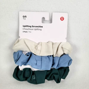 Lululemon Scrunchies Donna Lifting Capelli Taglia Unica Multicolore Confezione da 3 Yoga Sport - Foto 1 di 4