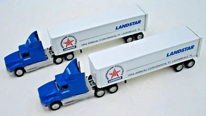 2pc 1994 WINROSS 1/64 LANDSTAR ANNUAL CONVENTION Tractor Trailer Trucks Diecast - Picture 1 of 5