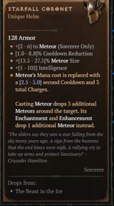 DIABLO 4🔥NEUE STAFFEL🔥Unikate Sternenfallkrone - Bild 1 von 1
