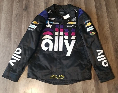 Jimmie Johnson #48 ally Nascar 2019 Snap Up Uniform Pit Jacket Size SMALL Cover