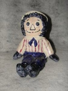Vintage Raggedy Andy Doll Ceramic Statue Boy - Picture 1 of 2