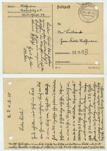 93920 - Feldpostkarte - Naumburg 4.2.1940 - Bild 1 von 2