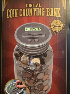 Large Piggy Bank for Boys Adults, Digital Coin Counting Bank with LCD Counter - Picture 1 of 2