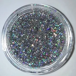 GALAXY Holo plata pigmento escamas unicornio plata láser cromo arco iris espejo P88 - Imagen 1 de 4