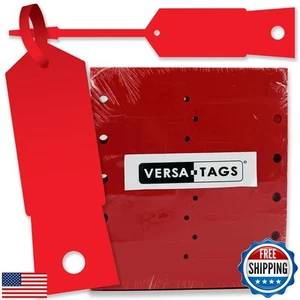RED Self-Locking Arrow Key Tags (1,000 per pack) Size 4 1/2" X 3/4" (RED) - Picture 1 of 5