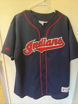 MLB Cleveland Indians Jim Thome 25 XL Men’s Jersey Majestic Genuine Merchandise - Imagem 1 de 4