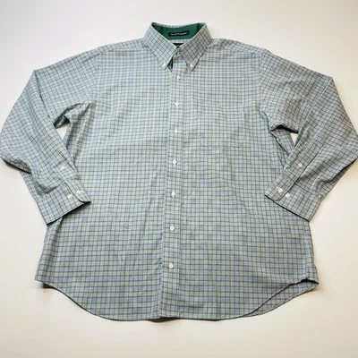 Paul Fredrick Mens 17 34 Tailored Fit Non Iron Two Ply Cotton Plaid Dress Shirt - Image 1 of 4