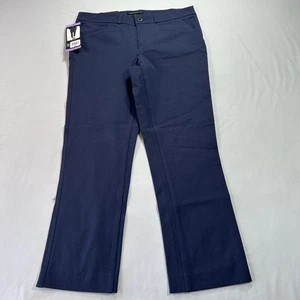 Banana Republic Pants Womens 4 Navy Blue Slim Straight Cropped Stretch Workwear - Picture 1 of 14