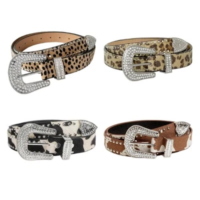 Gothic Waist Chain Casual Belt Studded Waist Ceinture Glittered Crystal Belt - Image 1 of 4