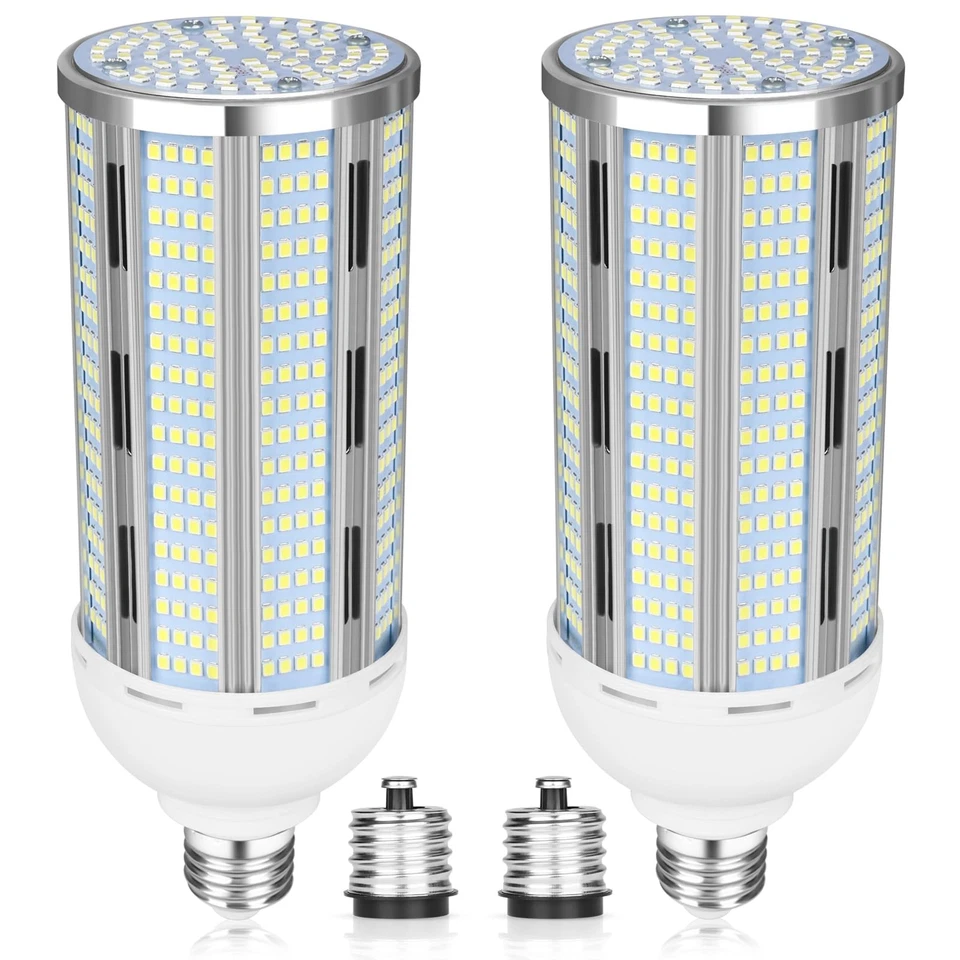 100W LED Corn Bulb 2 Pack, 12000 Lumens Super Bright Light, 5000K Daylight Wh... - Image 1 of 4