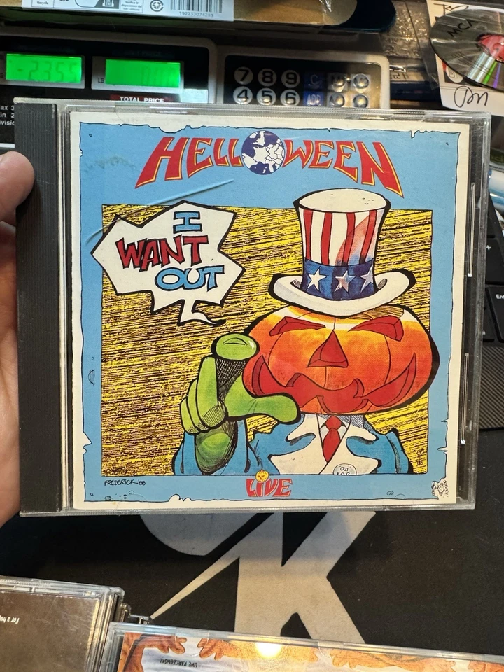 HELLOWEEN I WANT OUT LIVE! 1989 CUTOUT CD 80'S EUROPEAN HEAVY METAL NO SCRATCHES - Image 1 of 4