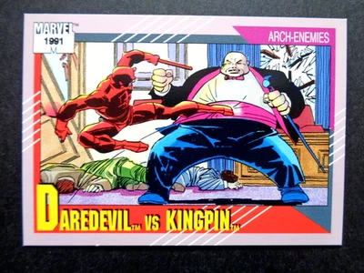 1991 IMPEL *MARVEL UNIVERSE II* CARD #126 DAREDEVIL VS KINGPIN NM - Image 1 of 2