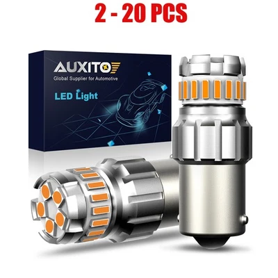 2-20X 1200LM 1156 Bombillas Amarillas LED Luz de Respaldo Lámparas de Freno Juego de Estacionamiento Foto 1 de 4