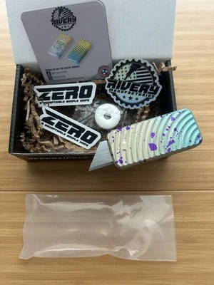 Cuchillo Rivery Manufacturing x CadLabCNC Collab Zero - Aluminio multicolor #7 Foto 1 de 4