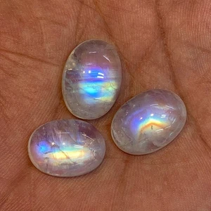 Cabujón Forma Ovalada Multi Fuego Piedra Lunar Arco Iris Calidad AAAAA Tamaño 13X17-13X18 - Imagen 1 de 18