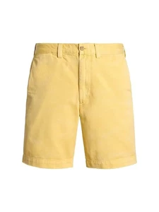 Pantalones Cortos Ralph Lauren Mezcla de Lino 8.5" Para Hombre 30 Amarillo Calce Clásico ¡NUEVOS CON ETIQUETAS FAB! - Imagen 1 de 11
