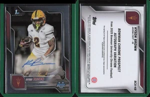2025 Bowman Chrome University U Football Base Auto #KB Kyson Brown Arizona State - Bild 1 von 1