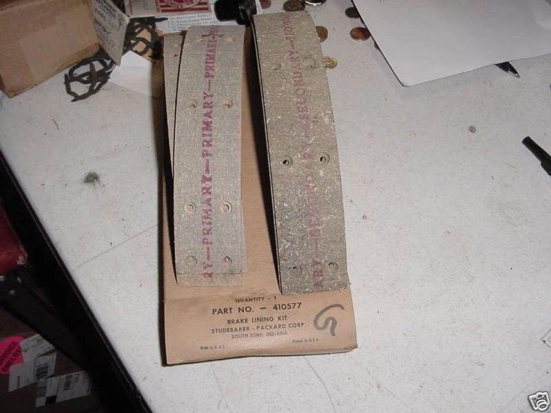 1948-54 Packard Brake Lining Set 410577 NOS - Image 1 of 1