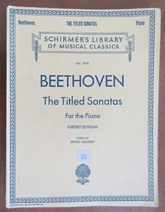 BEETHOVEN The Titled Sonatas for the Piano SC - Picture 1 of 5