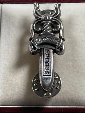 CHROME HEARTS 925 STERLING SILVER 03 DAGGER PIN BROOCH RARE FAMOUS GOTHIC 3572