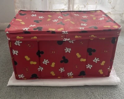 Mickey Mouse Storage Cubes Kids Room Organizer Disney Playing Extra Space 17x9x9 - Image 1 of 4