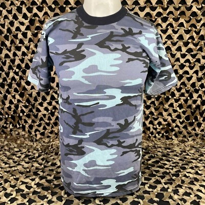 NOVA Camiseta Rothco Manga Curta - Azul Urbano - Pequena - Imagem 1 de 4