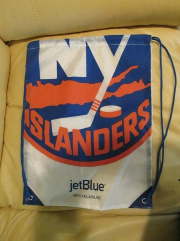 NHL - NY ISLANDERS - Jet Blue - Drawstring Bag - 13 1/4" X 17 1/2" Cover