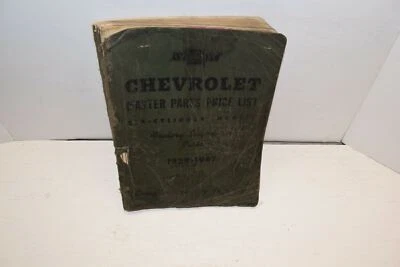 Chevrolet Master Parts 1929-47 lista de precios modelos de 6 cilindros - original - C47 Foto 1 de 4