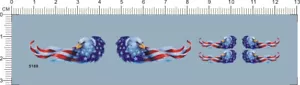 Calcomanía de tobogán acuático con marca insignia bandera nacional Eagle 35-17 mm US Air Force One - Imagen 1 de 1