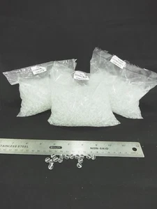 Nuovo - Vecchio Stock 8mm Perline in vetro ceco trasparente. Sacchetti sigillati 1200 pezzi. - Foto 1 di 4