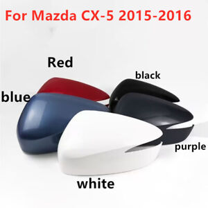 Left Driver Right Passenger Side Mirror Cover Replacement for Mazda CX-5 2013-20