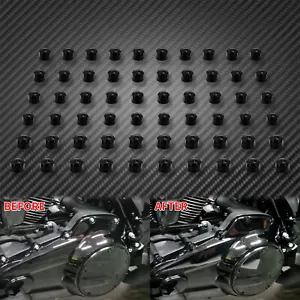 Tapas de motor de plástico cubiertas de pernos tapa apta para Harley M8 Touring Softail 2018-2023 - Imagen 1 de 12
