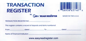 12 Checkbook Transaction Registers 2025-2026-2027 Calendars Check Book Bank - Picture 1 of 6