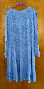 Lularoe Blue Shades, Long Sleeve Dress Large/ Pockets On The Side - Picture 1 of 5