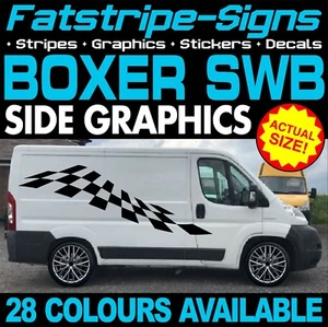 passend für Peugeot Boxer SWB L1 Grafik Aufkleber Streifen Decals Campervan Wohnmobil - Bild 1 von 2