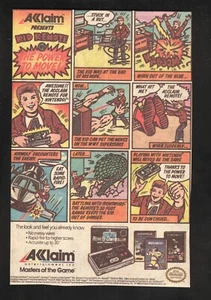 Kid Remote: The Power to Move 1989 Acclaim Control remoto Cómic anuncio impreso - Imagen 1 de 1