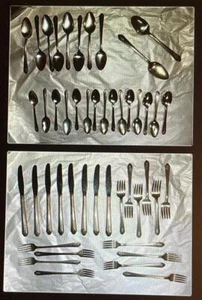 vintage WM Rogers Standard IS silver plated flatware spoons knives forks 47 pcs - Picture 1 of 1