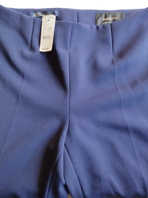 BONOTTO Fabric Woven in Italy. Navy Blue Pants Size 6.   (26) - Image 1 of 3