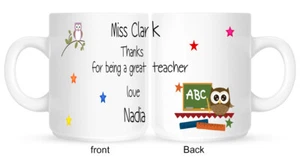 Teachers Mug End of Term Gift TA present Thank you Mug Personalised - Picture 1 of 1